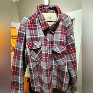 Sherpa lined flannel coat 3xl